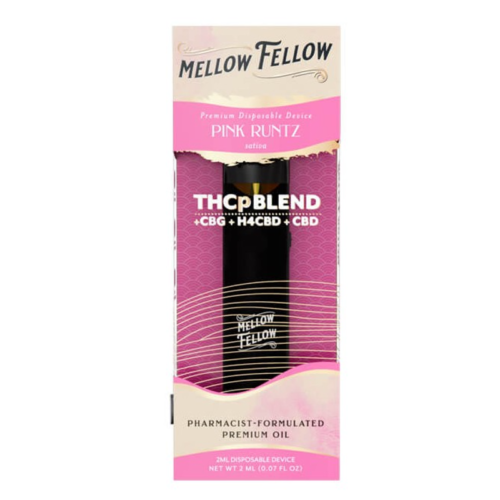 Mellow Fellow - THCP Pink Runtz 2ml   Μιας Χρήσης (Disposable) ηλεκτρονικό τσιγάρο με THCp με γλυκιά φρουτώδης γεύση.