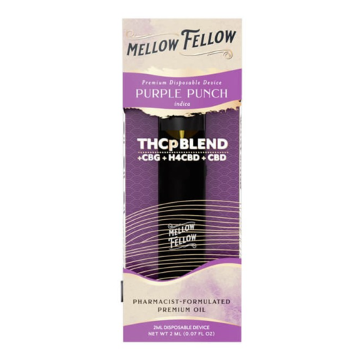 Mellow Fellow - THCP Purple Punch 2ml   Μιας Χρήσης (Disposable) ηλεκτρονικό τσιγάρο με THCp με φρουτώδης και γήινη γεύση.