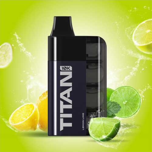 TITAN - Lemon Lime 8x2ml 20mg Το TITAN - Lemon Lime προσφέρει μια ζωντανή σύντηξη από ξύσμα λεμονιού και αναζωογονητικό λάιμ. Από την πρώτη κιόλας εισπνοή, νιώστε μια έντονη αίσθηση εσπεριδοειδών που ξυπνά τις αισθήσεις σας, ακολουθούμενη από ένα αναζωογονητικό, έντονο τελείωμα που παραμένει ευχάριστα στην εκπνοή. Αυτό το τέλεια ισορροπημένο μείγμα προσφέρει μια απολαυστική, πικάντικη εμπειρία ατμίσματος που παραμένει σταθερή από την πρώτη ρουφηξιά μέχρι την τελευταία.