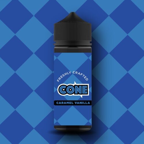 Blackout Cone - Caramel Vanilla SnV 24/120ml Βυθιστείτε σε μια γκουρμέ απόλαυση με ένα χωνάκι παγωτού. Aποτελείται από μια νόστιμη καραμέλα και μια ζουμερή βανίλια που συνοδεύεται από μια υπέροχη γκοφρέτα.